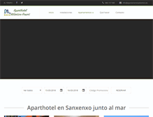 Tablet Screenshot of apartamentosatlantico.es